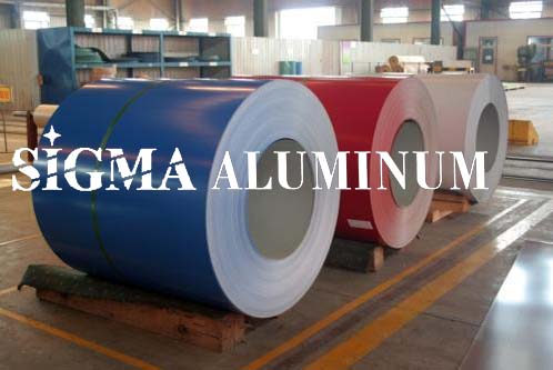 aluminio recubierta con color