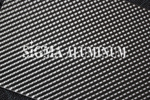 Lámina de aluminio gofrado con patrón del hemisferio